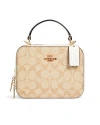 กระเป๋าสะพาย COACH C3148 BOX CROSSBODY IN SIGNATURE CANVAS (IMDQC)