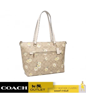 กระเป๋าสะพายไหล่ COACH C3252 GALLERY TOTE IN SIGNATURE CANVAS WITH DAISY PRINT (IMOTV)