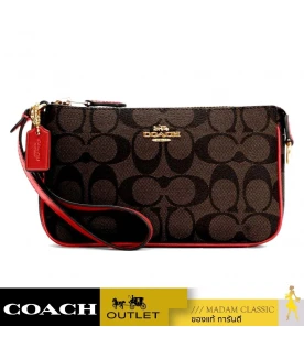 กระเป๋าสตางค์คล้องมือ COACH C3308 NOLITA 19 IN SIGNATURE CANVAS (IMRVQ)