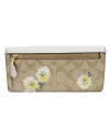 กระเป๋าสตางค์ COACH C3721 SLIM ENVELOPE WALLET IN SIGNATURE CANVAS WITH DAISY PRINT (IMOTV)