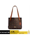 กระเป๋าสะพายไหล่ COACH C4060 HORSE AND CARRIAGE TOTE 27 WITH HORSE AND CARRIAGE DOT PRINT (IMBLK) 