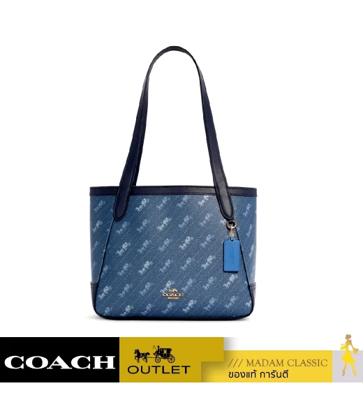 กระเป๋าสะพายไหล่ COACH C4060 HORSE AND CARRIAGE TOTE 27 WITH HORSE AND CARRIAGE DOT PRINT (IMDEN)