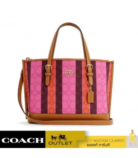 กระเป๋าสะพายไหล่ COACH C4086 MOLLIE TOTE 25 IN SIGNATURE JACQUARD WITH STRIPES (IMSQ4)