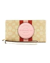 กระเป๋าสตางค์คล้องมือ COACH C4110 DEMPSEY LARGE PHONE WALLET IN SIGNATURE JACQUARD WITH STRIPE AND COACH PATCH (IMSQ9)