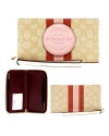 กระเป๋าสตางค์คล้องมือ COACH C4110 DEMPSEY LARGE PHONE WALLET IN SIGNATURE JACQUARD WITH STRIPE AND COACH PATCH (IMSQ9)