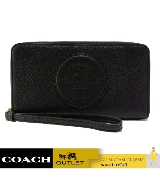 กระเป๋าสตางค์ COACH C4111 DEMPSEY LARGE PHONE WALLET (IMBLK)