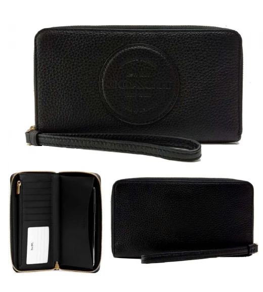 กระเป๋าสตางค์ COACH C4111 DEMPSEY LARGE PHONE WALLET (IMBLK)