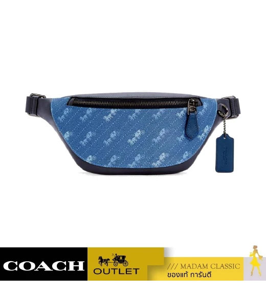 กระเป๋าคาดอก COACH C4138 WARREN MINI BELT BAG WITH HORSE AND CARRIAGE DOT PRINT (QBSP4)