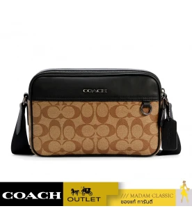 กระเป๋าสะพายข้างผู้ชาย COACH C4149 GRAHAM CROSSBODY IN SIGNATURE CANVAS (QBKHA)