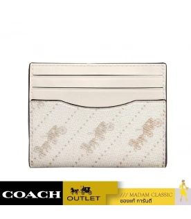 กระเป๋าใส่บัตร COACH C4287 SLIM ID CARD CASE WITH HORSE AND CARRIAGE DOT PRINT(QBCAH)