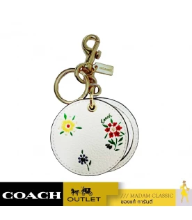 พวงกุญแจ COACH C4302 MIRROR BAG CHARM WITH SPACED WILD MEADOW PRINT (IMCAH)