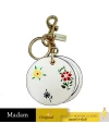 พวงกุญแจ COACH C4302 MIRROR BAG CHARM WITH SPACED WILD MEADOW PRINT (IMCAH)