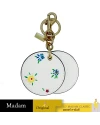 พวงกุญแจ COACH C4302 MIRROR BAG CHARM WITH SPACED WILD MEADOW PRINT (IMCAH)