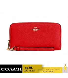 กระเป๋าสตางค์คล้องมือ COACH C4451 LONG ZIP AROUND WALLET (IMDN8)