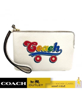 กระเป๋าคล้องมือ COACH C4573 CORNER ZIP WRISTLET WITH RAINBOW ROLLER SKATE GRAPHIC (IMCAH)