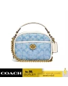 กระเป๋าสะพายข้าง COACH C4688 LUNCHBOX TOP HANDLE IN SIGNATURE CHAMBRAY WITH QUILTING(B4SUX)