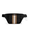 กระเป๋าคาดอก COACH C5386 THOMPSON BELT BAG IN SIGNATURE JACQUARD WITH VARSITY STRIPE (QBT14)