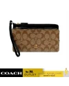 กระเป๋าคล้องมือ COACH C5576 DOUBLE ZIP WALLET IN SIGNATURE CANVAS (IMCBI)