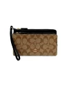 กระเป๋าคล้องมือ COACH C5576 DOUBLE ZIP WALLET IN SIGNATURE CANVAS (IMCBI)