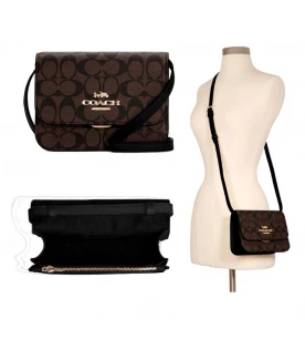COACH C5592 MINI BRYNN CROSSBODY IN SIGNATURE CANVAS (IMAA8)