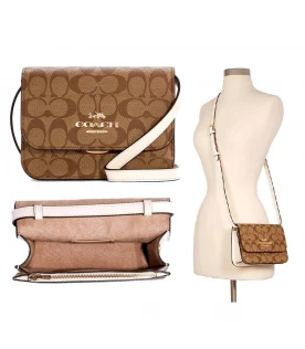 COACH C5592 MINI BRYNN CROSSBODY IN SIGNATURE CANVAS (IMDJ8)