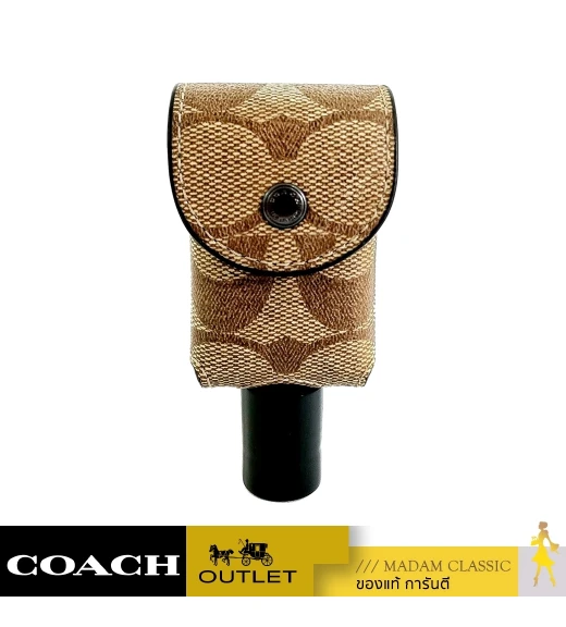 พวงกุญแจ COACH C5593 HAND SANITIZER HOLDER IN SIGNATURE CANVAS (QBKHA)