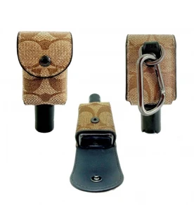 พวงกุญแจ COACH C5593 HAND SANITIZER HOLDER IN SIGNATURE CANVAS (QBKHA)