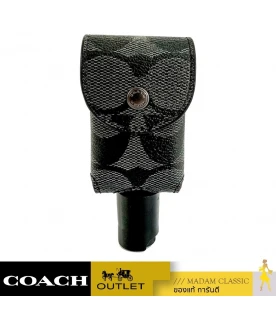 พวงกุญแจ COACH C5593 HAND SANITIZER HOLDER IN SIGNATURE CANVAS (QBO4G)