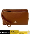 กระเป๋าสตางค์คล้องมือ COACH C5610 DOUBLE ZIP WALLET (IMR1W)