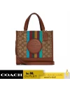 กระเป๋าสะพายข้าง COACH DEMPSEY TOTE 22 IN SIGNATURE JACQUARD WITH STRIPE AND COACH PATCH (IMT1O)