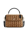 กระเป๋าสะพายข้าง COACH C5645 Marlie Top Handle Satchel In Signature Canvas With Quilting (IMCBI)