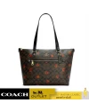 กระเป๋าสะพายข้าง COACH C5803 Gallery Tote In Signature Canvas With Pop Floral Print (IMOSN)