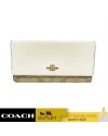 กระเป๋าสตางค์ COACH C5966 SLIM TRIFOLD WALLET IN SIGNATURE CANVAS (IMDQC)