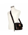 กระเป๋าสะพายข้าง COACH C6636 HUDSON CROSSBODY IN SIGNATURE CANVAS WITH SOUVENIR PATCHES (QBMAA)