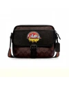 กระเป๋าสะพายข้าง COACH C6636 HUDSON CROSSBODY IN SIGNATURE CANVAS WITH SOUVENIR PATCHES (QBMAA)