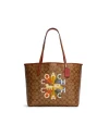 กระเป๋าสะพายไหล่ COACH C6813 CITY TOTE IN SIGNATURE CANVAS WITH COACH RADIAL RAINBOW (IME7V)