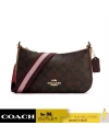 กระเป๋าสะพายข้าง COACH C6825 JES BAGUETTE IN BLOCKED SIGNATURE CANVAS (IMTNX)