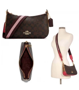 COACH C6825 JES BAGUETTE IN BLOCKED SIGNATURE CANVAS (IMTNX)