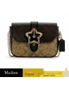 กระเป๋าสะพายข้าง COACH C7013 GEMMA CROSSBODY IN BLOCKED SIGNATURE CANVAS WITH STAR BUCKLE (IMNOX) กระเป๋าสะพายข้าง COACH C7013 GEMMA CROSSBODY IN BLOCKED SIGNATURE CANVAS WITH STAR BUCKLE (IMNOX)