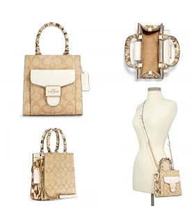 กระเป๋าสะพาย COACH C7227 MINI PEPPER CROSSBODY IN SIGNATURE CANVAS (IMOTV)