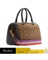 กระเป๋าสะพายข้าง COACH C7240 ROWAN SATCHEL IN BLOCKED SIGNATURE CANVAS(IMNOX)