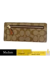 กระเป๋าใส่บัตร COACH C7305 SLIM WALLET IN SIGNATURE CANVAS WITH COACH RADIAL RAINBOW (IME7V)