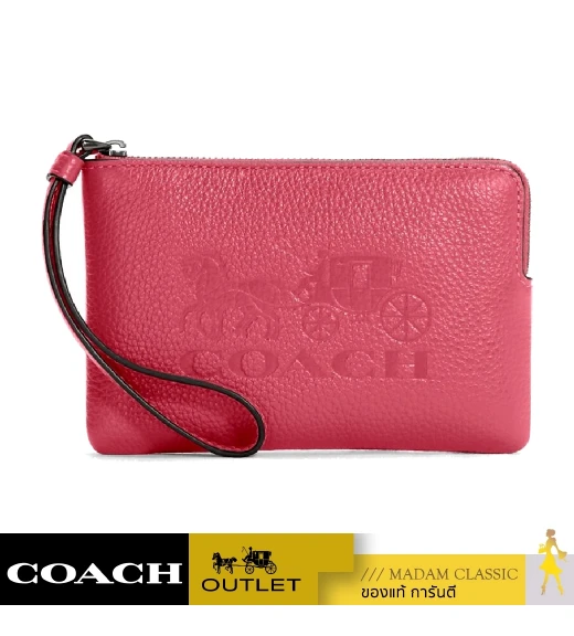 กระเป๋าคล้องมือ COACH C7420 CORNER ZIP WRISTLET WITH HORSE AND CARRIAGE (IMT9Z)