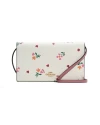 กระเป๋าสะพายข้าง COACH C7657 ANNA FOLDOVER CLUTCH CROSSBODY WITH HEART PETAL PRINT (IMCAH)