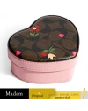 กล่อง COACH C7752 HEART TRINKET BOX IN SIGNATURE CANVAS WITH HEART PETAL PRINT (TPP)