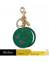 พวงกญแจ COACH C7754 MIRROR BAG CHARM WITH DIARY EMBROIDERY (IMGRN)