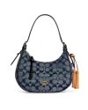 กระเป๋าสะพายข้าง COACH C8163 Kleo Hobo In Signature Chambray (IMDEI)