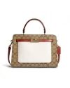 กระเป๋าสะพาย COACH C8208 LANE CARRYALL IN COLORBLOCK SIGNATURE CANVAS (IMLOT)