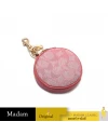 พวงกุญแจ COACH C8238 CIRCULAR COIN POUCH IN SIGNATURE JACQUARD (IMRRJ)