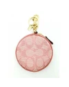 พวงกุญแจ COACH C8238 CIRCULAR COIN POUCH IN SIGNATURE JACQUARD (IMRRJ)